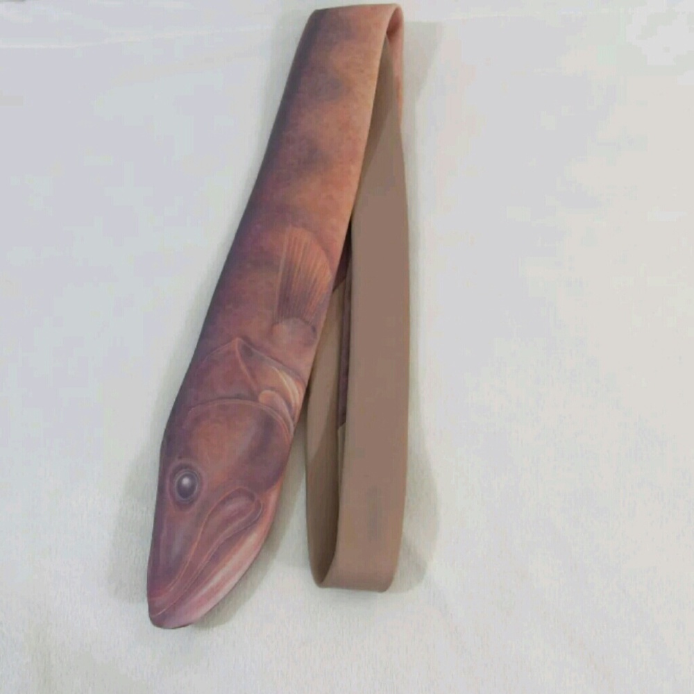 VTG Ralph Marlin Walleye Fish Necktie